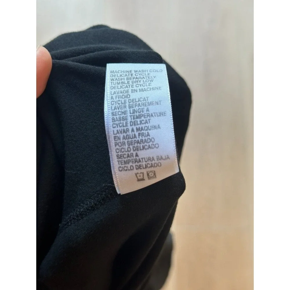 James Perse Super Soft Touch Sueded Pullover Black Size 0 - WMSS3297